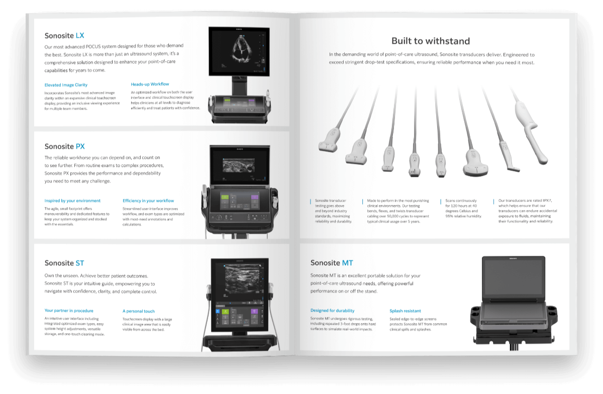 Sonosite brochures