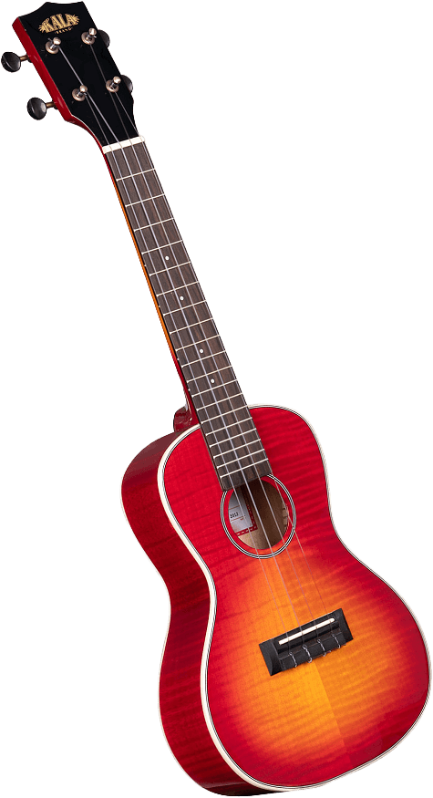 A red ukelele